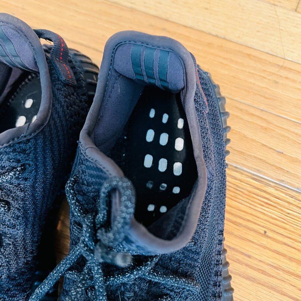 Authentic Adidas Yeezy Boost 350 V2 'Black Reflective' Size 8 - Picture 14 of 15